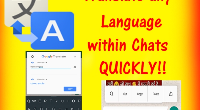Translate any Language Easily within Conversation(Chat) QUICKLY !!!| ANDROID